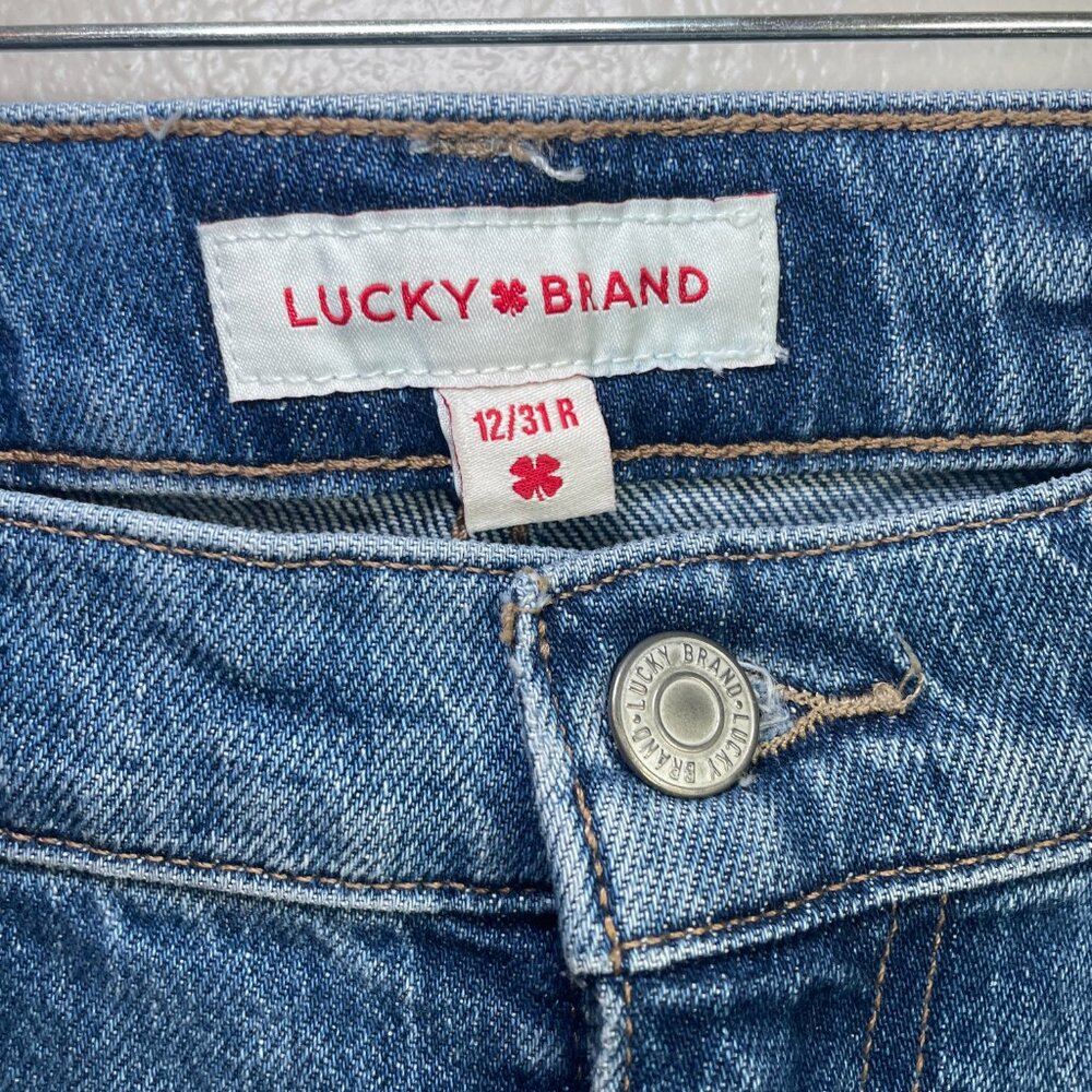 Lucky Brand Jeans Womens 12 / 31 Easy Rider Bootcut Denim Medium Wash - Picture 4 of 11